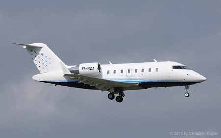 Bombardier Challenger CL.605 | A7-RZA | untitled (Rizon Jet) | Z&UUML;RICH (LSZH/ZRH) 10.04.2010