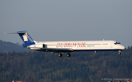 McDonnell Douglas MD-83 | 9A-CDA | Dubrovnik Airline | Z&UUML;RICH (LSZH/ZRH) 11.04.2010