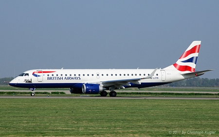 Embraer ERJ-190SR | G-LCYN | British Airways (BA CityFlyer) | AMSTERDAM-SCHIPHOL (EHAM/AMS) 20.04.2011