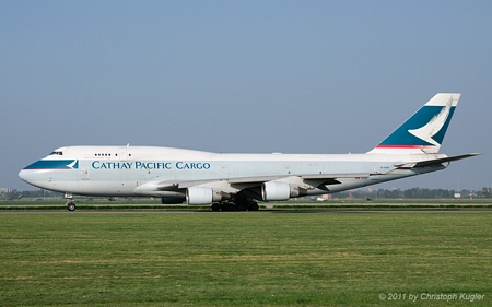 Boeing 747-412F | B-KAH | Cathay Pacfic | AMSTERDAM-SCHIPHOL (EHAM/AMS) 20.04.2011