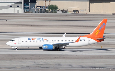 Boeing 737-8XH | C-FTOH | Sunwing Airlines | LAS VEGAS MCCARRAN (KLAS/LAS) 20.10.2011