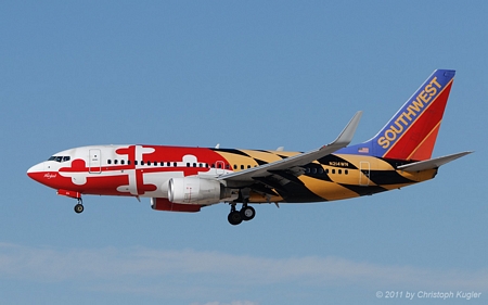 Boeing 737-7H4 | N214WN | Southwest Airlines  |  Maryland One c/s | LAS VEGAS MCCARRAN (KLAS/LAS) 25.10.2011