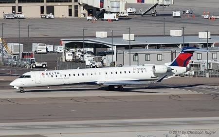 Bombardier CRJ 900LR | N906XJ | Delta Connection | PHOENIX SKY HARBOUR INTL (KPHX/PHX) 16.10.2011
