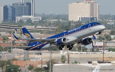 Embraer ERJ-190AR | N165HQ | Midwest Airlines Egypt | PHOENIX SKY HARBOUR INTL (KPHX/PHX) 16.10.2011