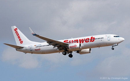 Boeing 737-8Q8 | D-AXLE | XL Airways Germany | PALMA DE MALLORCA (LEPA/PMI) 15.07.2011
