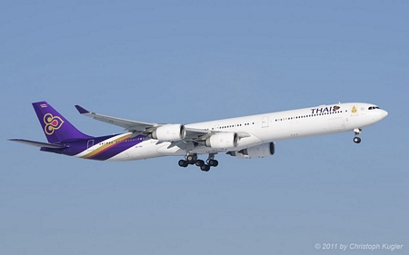 Airbus A340-642 | HS-TNA | Thai Airways International | Z&UUML;RICH (LSZH/ZRH) 23.01.2011