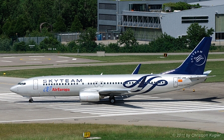 Boeing 737-85P | EC-JHK | Air Europa | Z&UUML;RICH (LSZH/ZRH) 29.05.2011