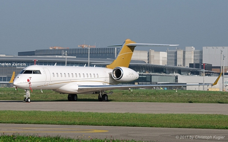 Bombardier BD.700 Global XRS | G-KANL | Ocean Sky | Z&UUML;RICH (LSZH/ZRH) 01.10.2011