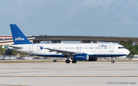 Airbus A320-232 | N520JB | JetBlue Airways | FORT LAUDERDALE-HOLLYWOOD (KFLL/FLL) 01.12.2012