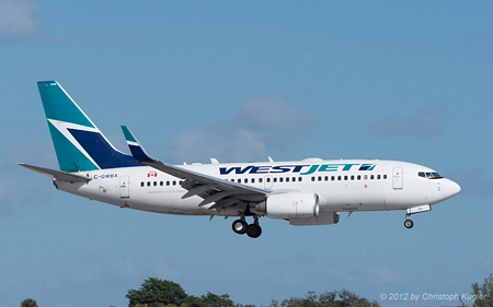 Boeing 737-7CT | C-GWBX | WestJet | FORT LAUDERDALE-HOLLYWOOD (KFLL/FLL) 01.12.2012