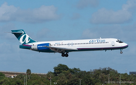 Boeing 717-231 | N607AT | AirTran Airways | FORT LAUDERDALE-HOLLYWOOD (KFLL/FLL) 01.12.2012