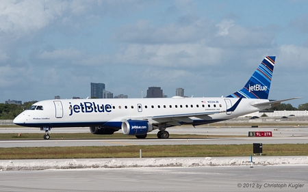 Embraer ERJ-190AR | N334JB | JetBlue Airways | FORT LAUDERDALE-HOLLYWOOD (KFLL/FLL) 02.12.2012