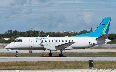 SAAB 340B | C6-SBJ | SkyBahamas | FORT LAUDERDALE-HOLLYWOOD (KFLL/FLL) 06.12.2012