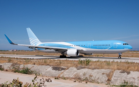 Boeing 767-341ER | OO-TUC | JetairFly | RHODOS - DIAGORAS (LGRP/RHO) 12.09.2012
