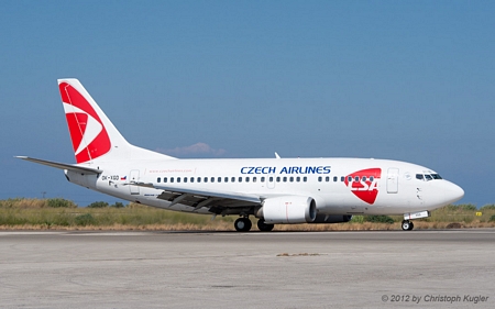 Boeing 737-55S | OK-XGD | CSA Czech Airlines | RHODOS - DIAGORAS (LGRP/RHO) 13.09.2012