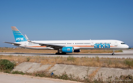 Boeing 757-3E7 | 4X-BAU | Arkia Israel | RHODOS - DIAGORAS (LGRP/RHO) 14.09.2012