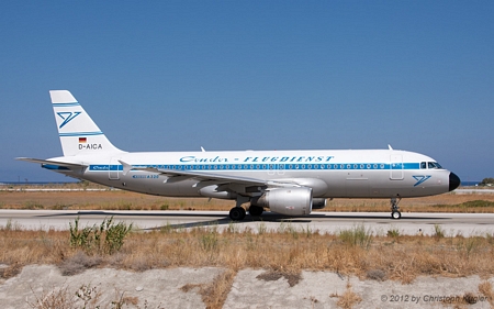 Airbus A320-212 | D-AICA | Condor  |  Retro c/s | RHODOS - DIAGORAS (LGRP/RHO) 16.09.2012