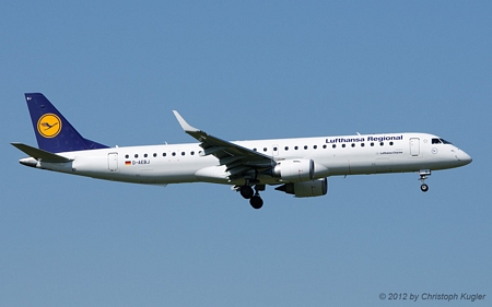 Embraer ERJ-190LR | D-AEBJ | Lufthansa Regional | Z&UUML;RICH (LSZH/ZRH) 17.06.2012