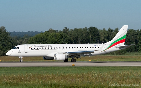 Embraer ERJ-190STD | LZ-VAR | Bulgaria Air | Z&UUML;RICH (LSZH/ZRH) 01.08.2012