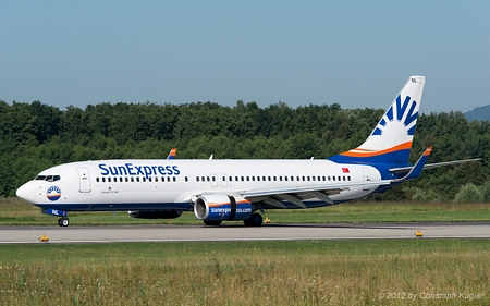 Boeing 737-86N | TC-SNL | SunExpress | Z&UUML;RICH (LSZH/ZRH) 01.08.2012