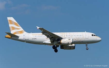 Airbus A319-131 | G-EUPG | British Airways | Z&UUML;RICH (LSZH/ZRH) 11.08.2012