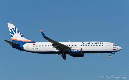 Boeing 737-8HC | TC-SNP | SunExpress | Z&UUML;RICH (LSZH/ZRH) 11.08.2012