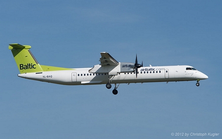 De Havilland Canada DHC-8-402 | YL-BAQ | Air Baltic | Z&UUML;RICH (LSZH/ZRH) 20.10.2012
