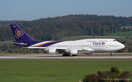 Boeing 747-4D7 | HS-TGR | Thai Airways International | Z&UUML;RICH (LSZH/ZRH) 20.10.2012