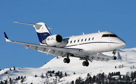 Bombardier Challenger CL.604 | HB-JFJ | untitled (Nomad Aviation) | SAMEDAN (LSZS/SMV) 14.01.2012