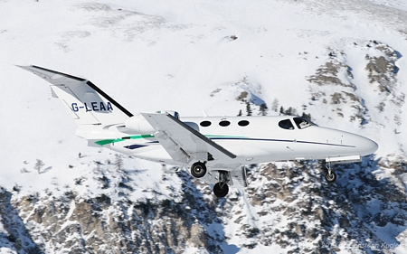 Cessna 510 Citation Mustang | G-LEAA | untitled (London Exec Aviation) | SAMEDAN (LSZS/SMV) 14.01.2012
