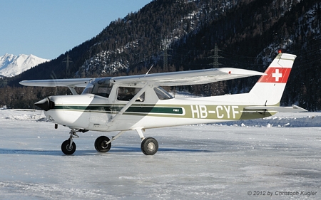 Cessna 152 | HB-CYF | private | SAMEDAN (LSZS/SMV) 15.01.2012