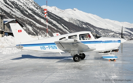 Piper PA-28 Warrior II | HB-PNN | private | SAMEDAN (LSZS/SMV) 15.01.2012