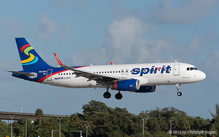 Airbus A320-232 | N620NK | Spirit Airlines | FORT LAUDERDALE-HOLLYWOOD (KFLL/FLL) 08.12.2013