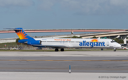 McDonnell Douglas MD-82 | N863GA | Allegiant Air | FORT LAUDERDALE-HOLLYWOOD (KFLL/FLL) 08.12.2013