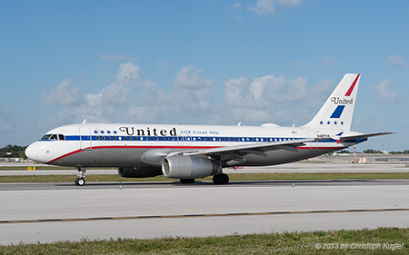 Airbus A320-232 | N475UA | United Airlines  |  Retro c/s | FORT LAUDERDALE-HOLLYWOOD (KFLL/FLL) 08.12.2013