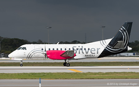 SAAB 340B | N442XJ | Silver Airways | FORT LAUDERDALE-HOLLYWOOD (KFLL/FLL) 12.12.2013