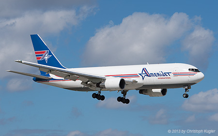 Boeing 767-232F | N739AX | Amerijet International | MIAMI INTL (KMIA/MIA) 03.12.2013