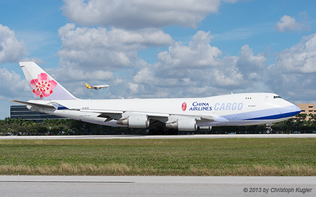 Boeing 747-409F | B-18707 | China Airlines | MIAMI INTL (KMIA/MIA) 04.12.2013