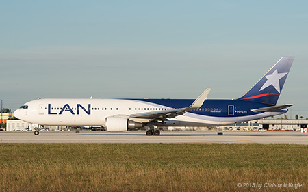 Boeing 767-316ER | CC-CXC | LAN Airlines | MIAMI INTL (KMIA/MIA) 04.12.2013