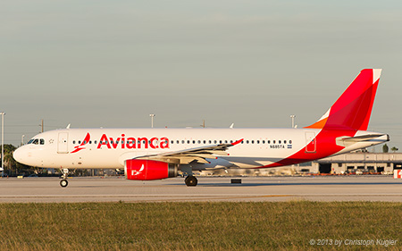 Airbus A320-233 | N685TA | Avianca | MIAMI INTL (KMIA/MIA) 04.12.2013