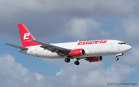 Boeing 737-3M8F | XA-ECA | Estafeta Carga Aerea | MIAMI INTL (KMIA/MIA) 06.12.2013