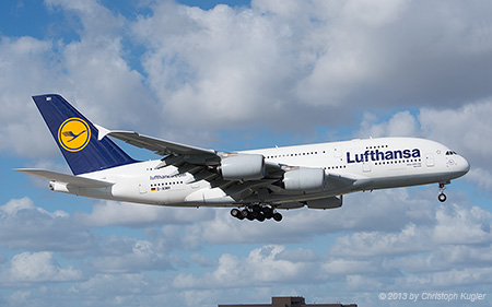 Airbus A380-841 | D-AIMH | Lufthansa | MIAMI INTL (KMIA/MIA) 06.12.2013