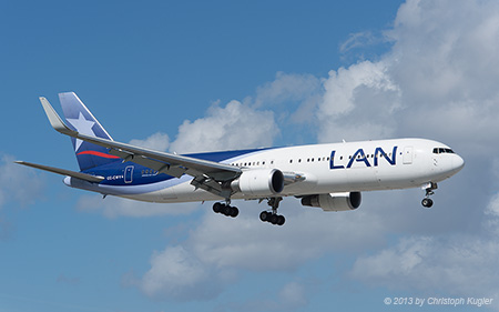 Boeing 767-352ER | CC-CWY | LAN Airlines | MIAMI INTL (KMIA/MIA) 09.12.2013