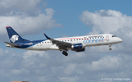 Embraer ERJ-190LR | XA-AAC | AeroMexico Connect | MIAMI INTL (KMIA/MIA) 09.12.2013