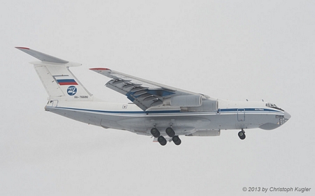 Ilyushin IL-76MD | RA-76686 | Russian Air Force (224th Flight Unit) | Z&UUML;RICH (LSZH/ZRH) 19.01.2013