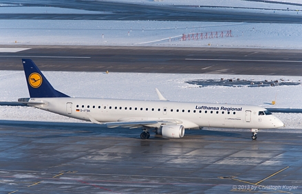 Embraer ERJ-195LR | D-AEBK | Lufthansa Regional | Z&UUML;RICH (LSZH/ZRH) 10.02.2013