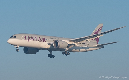 Boeing 787-8 | A7-BCA | Qatar Airways | Z&UUML;RICH (LSZH/ZRH) 02.08.2013