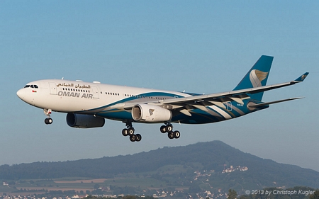 Airbus A330-243 | A4O-DC | Oman Air | Z&UUML;RICH (LSZH/ZRH) 04.09.2013