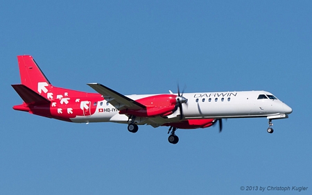 SAAB 2000 | HB-IYI | Darwin Airlines | Z&UUML;RICH (LSZH/ZRH) 05.09.2013