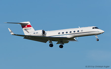 Gulfstream G550 | HB-JKC | untitled (Jet Aviation BizJets) | Z&UUML;RICH (LSZH/ZRH) 19.10.2013
